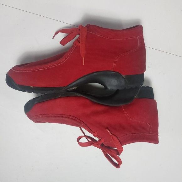 BUFFALINO Men\'s Red Leather/Suede Chukka Casual Wear Boots Size 12M